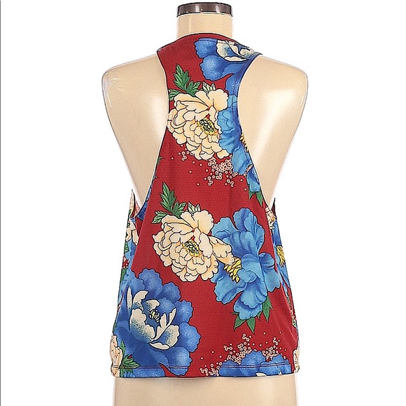 💥Rare💥Farm Rio x Adidas Originals Chita Firebird Floral leggings & tank set - Picture 4 of 9